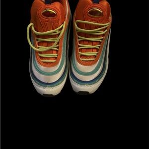 Nike Women's Athletic Shoes - Orange, Green, Blue